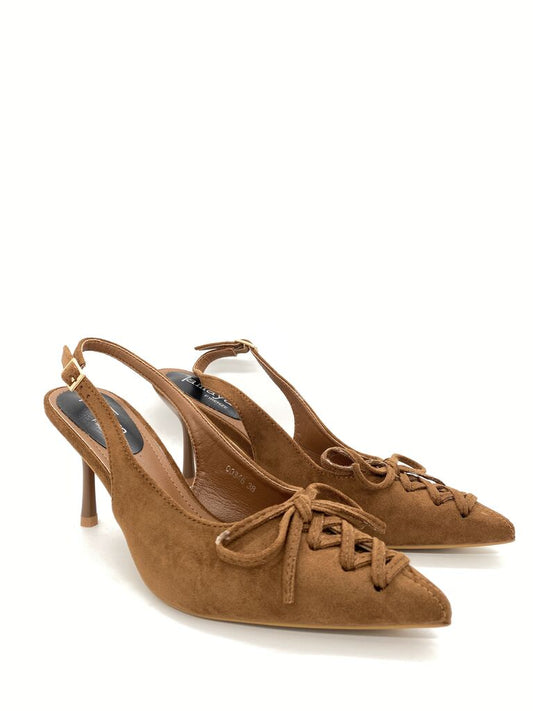 Sling-Back Suede CAMEL