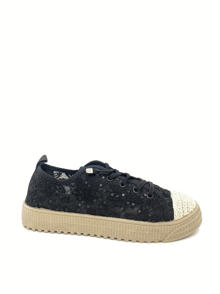 Sneaker Embroidery BLACK