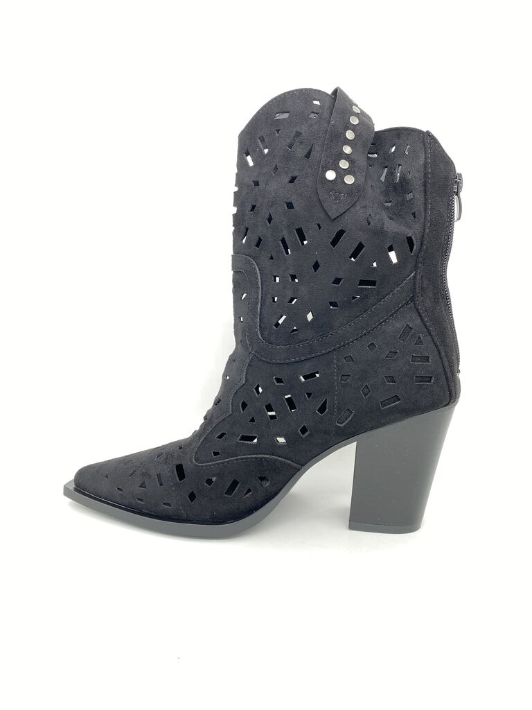 Western Boot Suede BLACK