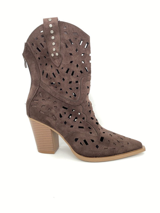 Western Boot Suede BROWN