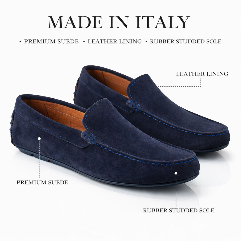 Loafer Camoscio BLU