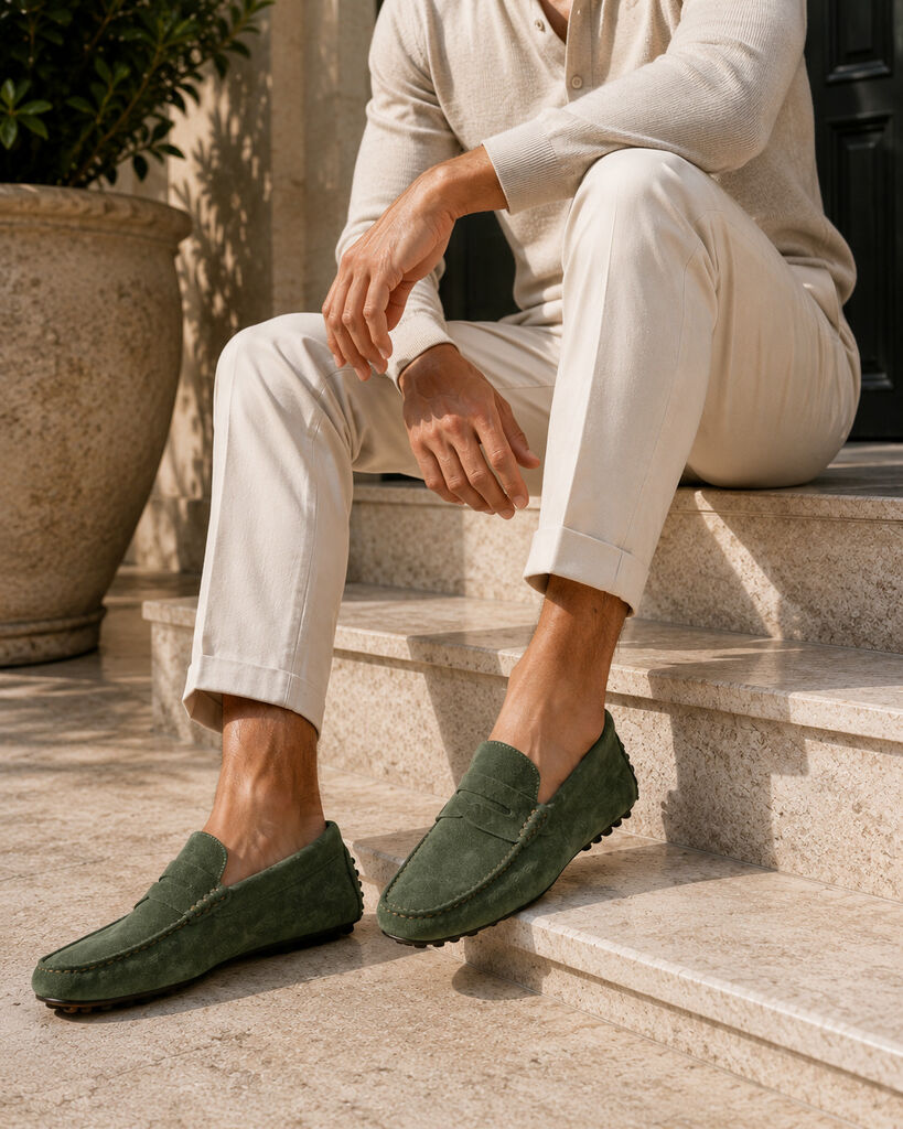 Loafer Camoscio VERDE