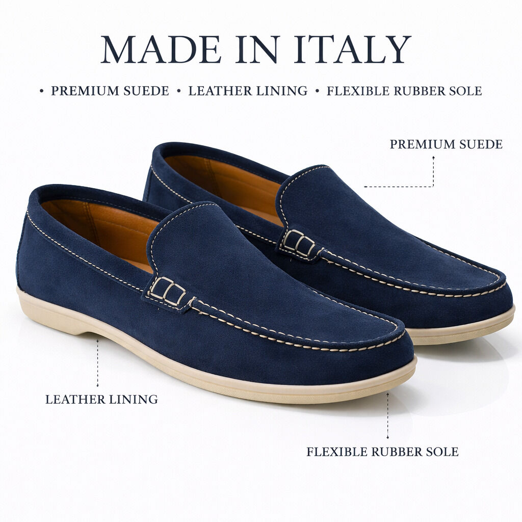 Loafer Camoscio BLU