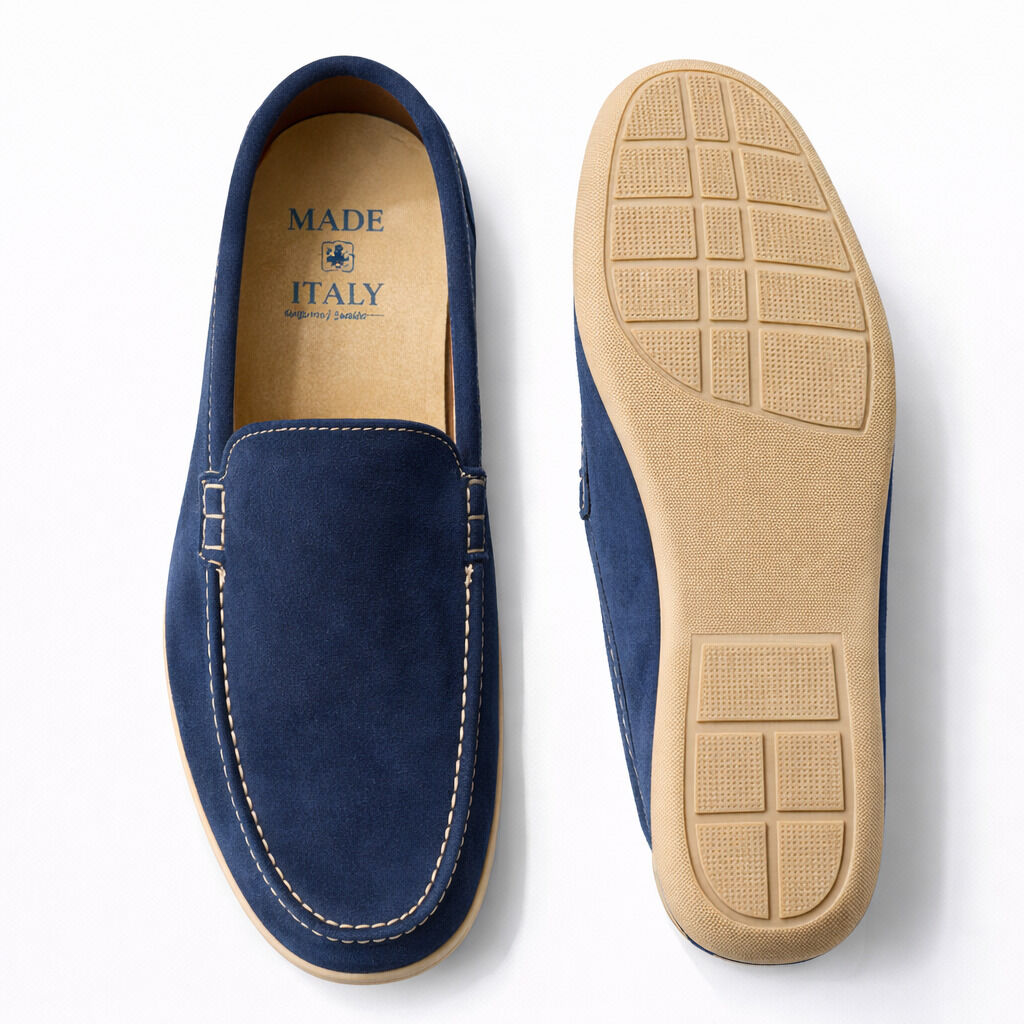 Loafer Camoscio BLU