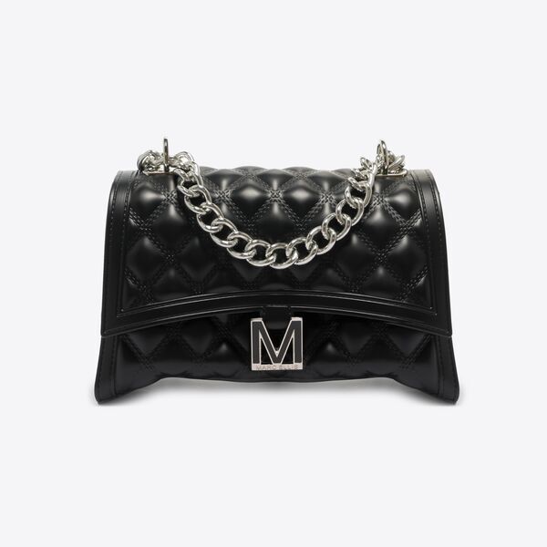 Black Quilted Chain Shoulder Bag