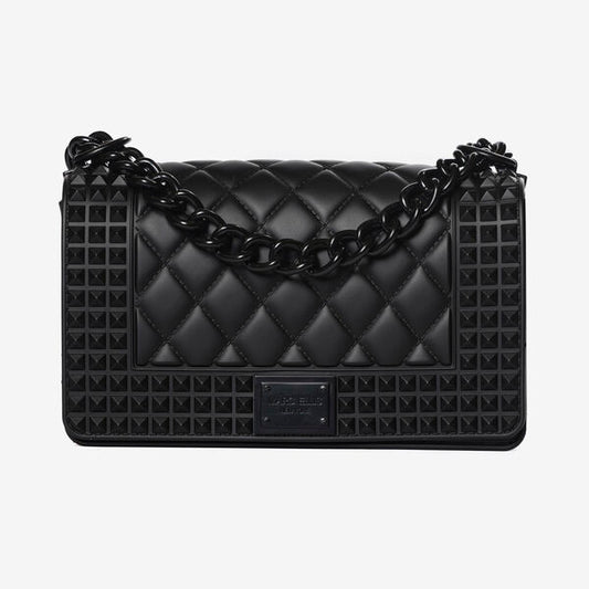 Black Quilted Chain Shoulder Bag