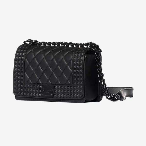 Black Quilted Chain Shoulder Bag