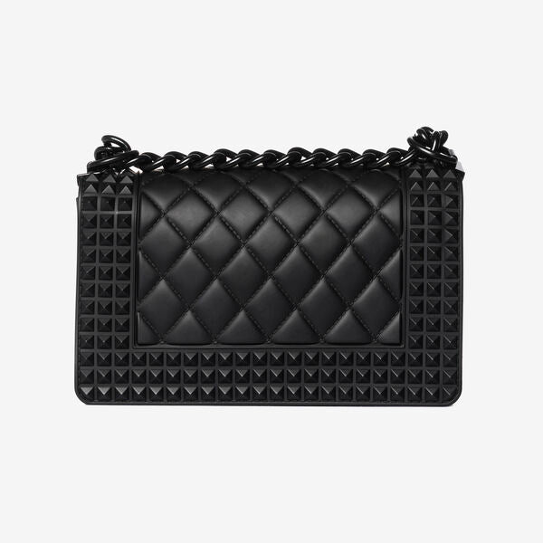 Black Quilted Chain Shoulder Bag