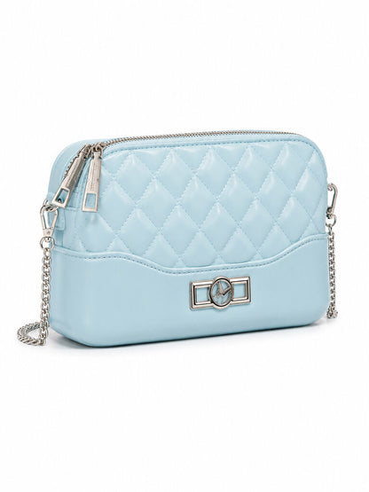 Shoulder Bag T.U. BLU/SIL
