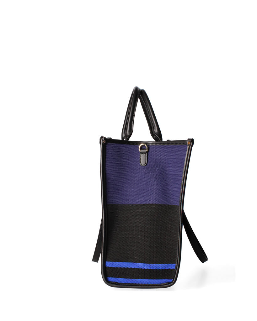 Purple Canvas Tote Bag with Artistic Design – Pointure
