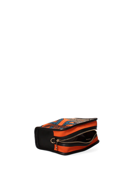 Vibrant Abstract Woven Clutch