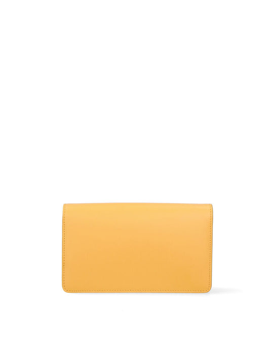 Yellow Envelope Clutch with Subtle Logo