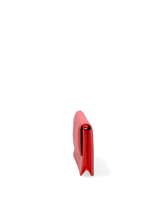 Red Envelope Clutch with Logo Detail