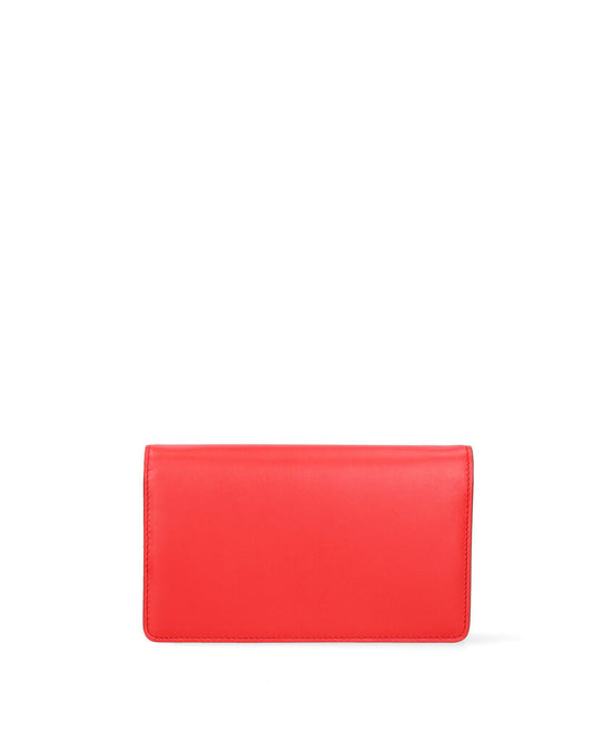 Red Envelope Clutch with Logo Detail
