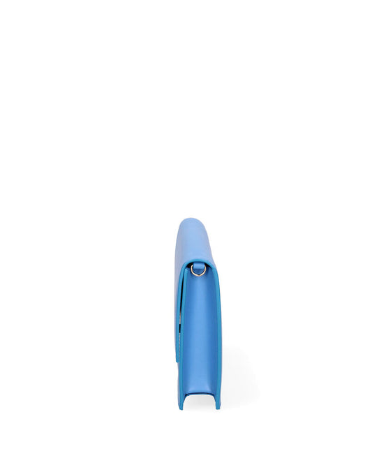Sky Blue Envelope Clutch with Minimal Design