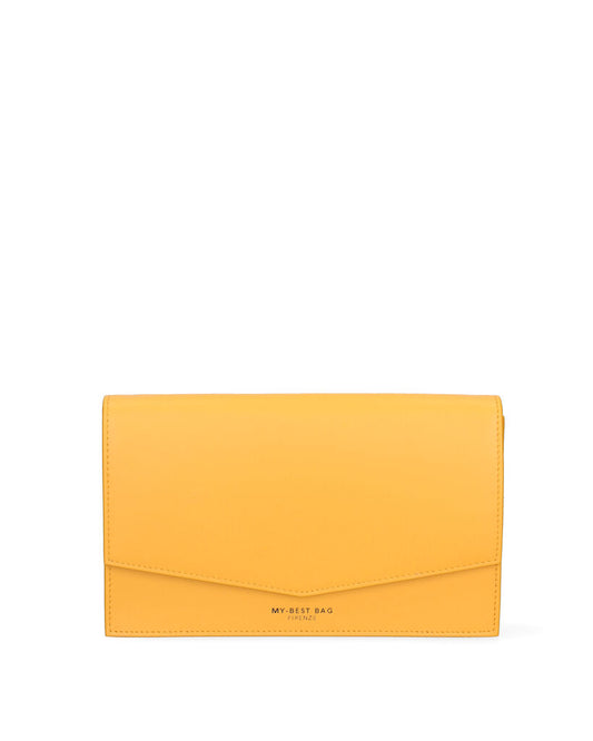 Yellow Minimalist Envelope Clutch