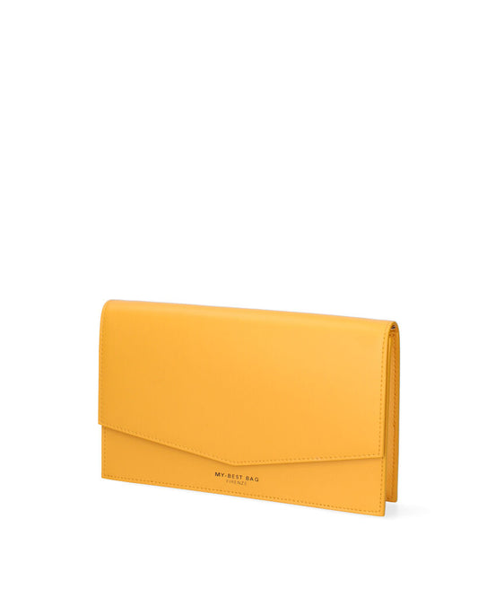 Yellow Minimalist Envelope Clutch