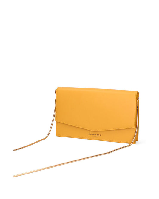 Yellow Minimalist Envelope Clutch
