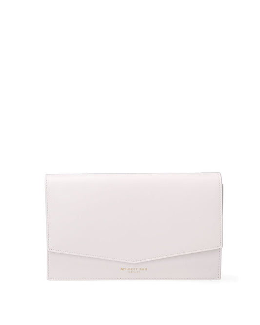 Light Pink Envelope Clutch with Magnetic Closure