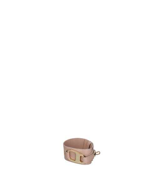 Taupe Textured Belt Bag with Gold Buckle