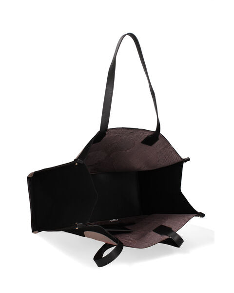 Abstract Canvas Tote with Matching Pouch