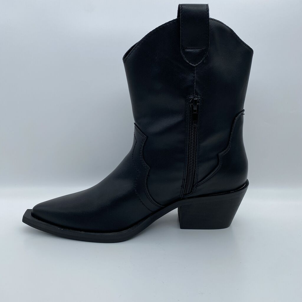 Western Boot Nappa NEGRO