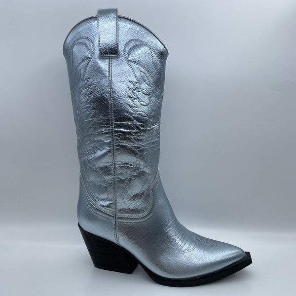 Western Boot Laminato AZUL