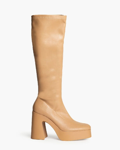 Knee High Boot Nappa CAMEL