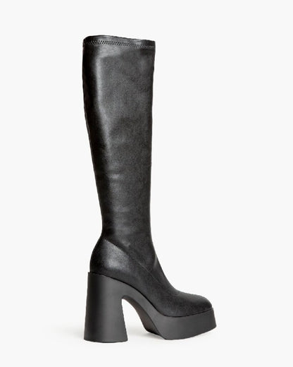 Knee High Boot Nappa NEGRO