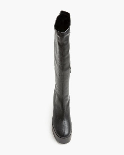 Knee High Boot Nappa NEGRO