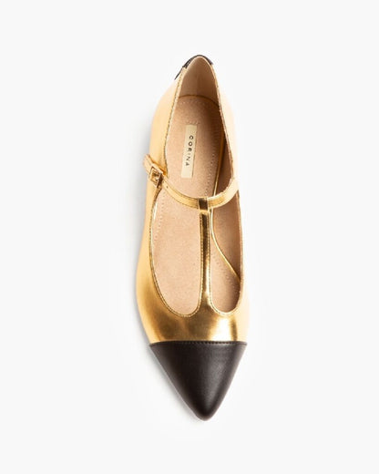 Mary Jane Shoe Nappa ORO
