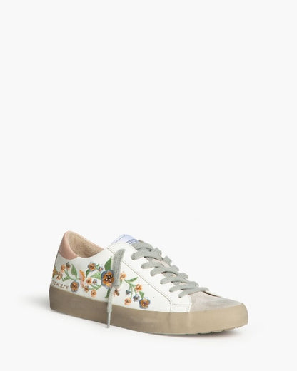 Multicolor Floral Embroidered Sneakers