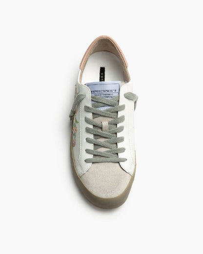 Multicolor Floral Embroidered Sneakers