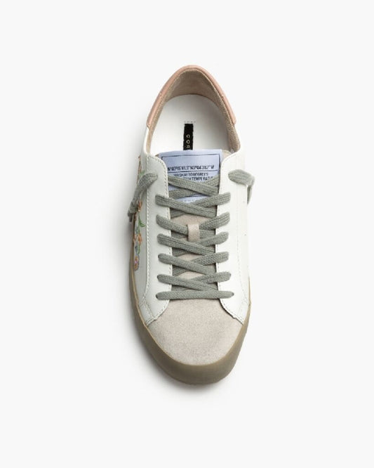 Multicolor Floral Embroidered Sneakers