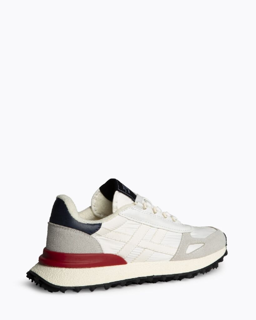 White Suede Vintage-Inspired Sneakers