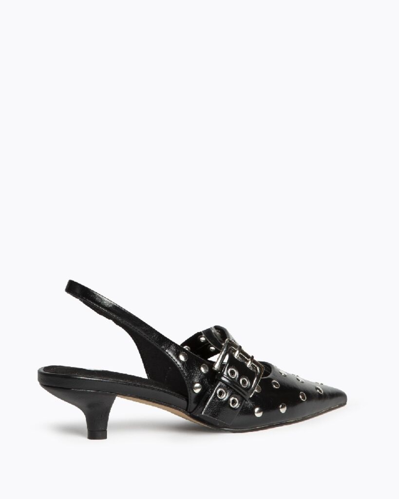 Sling-Back Vernice NEGRO