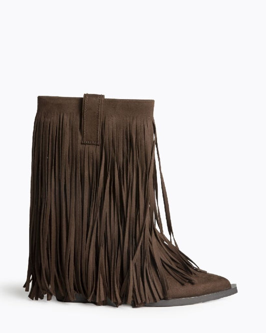 Western Boot Suede CAFE