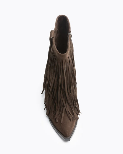 Western Boot Suede CAFE