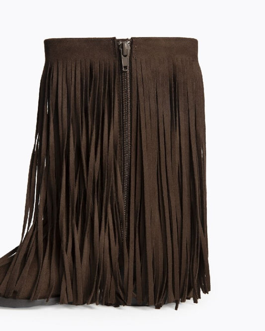 Western Boot Suede CAFE