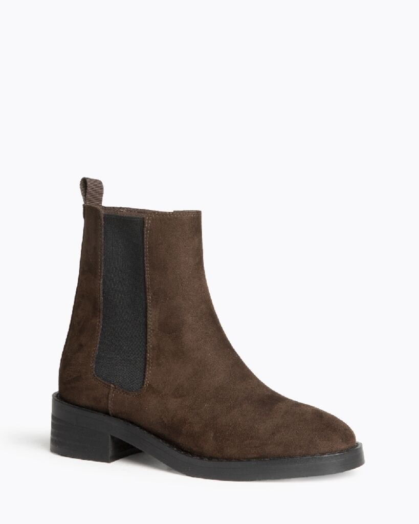Brown Suede Chelsea Boots