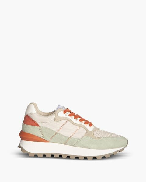 Multi-Tone Suede Sneaker with Retro Vibe