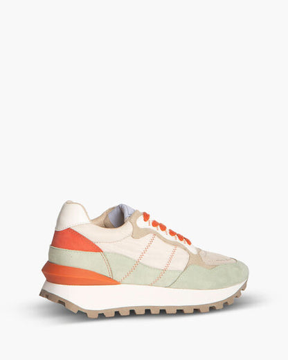 Multi-Tone Suede Sneaker with Retro Vibe