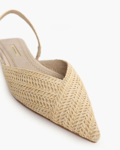 Flat Shoe Intreccio NATURAL