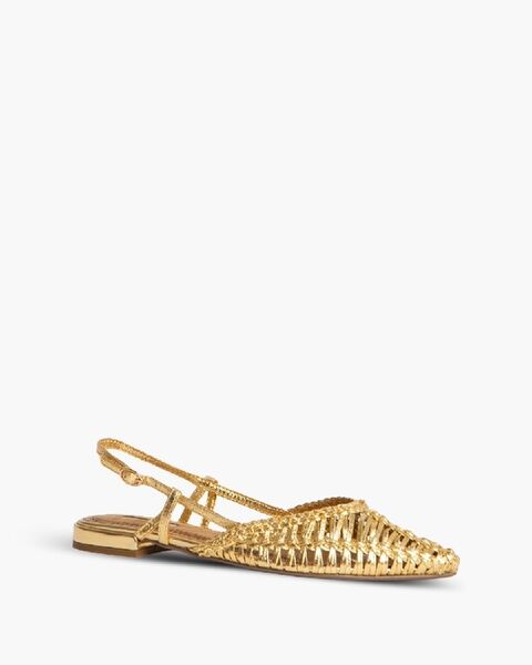 Flat Shoe Laminato ORO