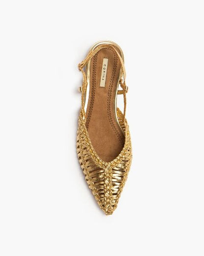 Flat Shoe Laminato ORO