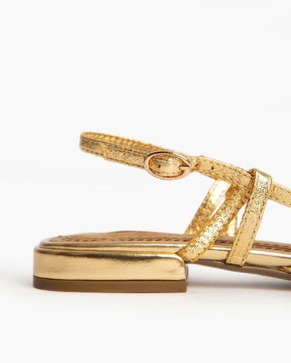 Flat Shoe Laminato ORO