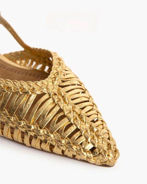 Flat Shoe Laminato ORO