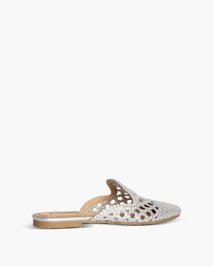 Mule Braided Laminato PLATA