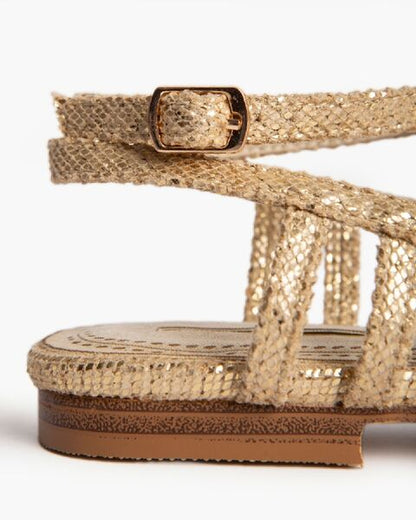 Flat Shoe Laminato ORO