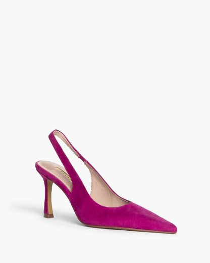 Fuchsia Slingback Heels